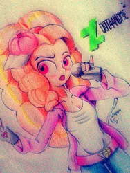 Size: 960x1280 | Tagged: safe, artist:dotaandme, derpibooru import, adagio dazzle, equestria girls, solo, traditional art