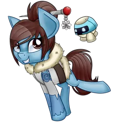 Size: 4000x4000 | Tagged: safe, artist:partylikeanartist, derpibooru import, ponified, absurd resolution, boots, clothes, crossover, female, gloves, hair bun, heart eyes, looking away, mei, overwatch, patreon, patreon reward, pin, simple background, solo, transparent background, wingding eyes