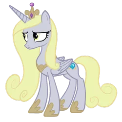 Size: 1024x1024 | Tagged: safe, artist:blah23z, derpibooru import, derpy hooves, princess cadance, alicorn, pony, alicornified, derpicorn, race swap, recolor, simple background, solo