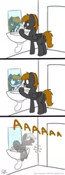 Size: 1000x2700 | Tagged: safe, artist:soulfulmirror, derpibooru import, oc, oc:romance heart, unofficial characters only, ghost, pegasus, pony, brushing teeth, comic, mirror