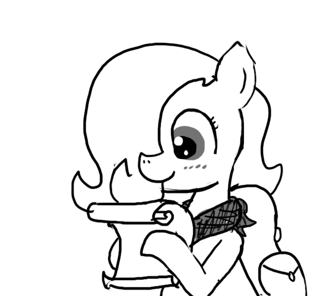 Size: 640x600 | Tagged: safe, artist:ficficponyfic, derpibooru import, oc, oc:emerald jewel, unofficial characters only, colt quest, bag, bandana, blushing, child, colt, foal, male, reading, scroll, story included