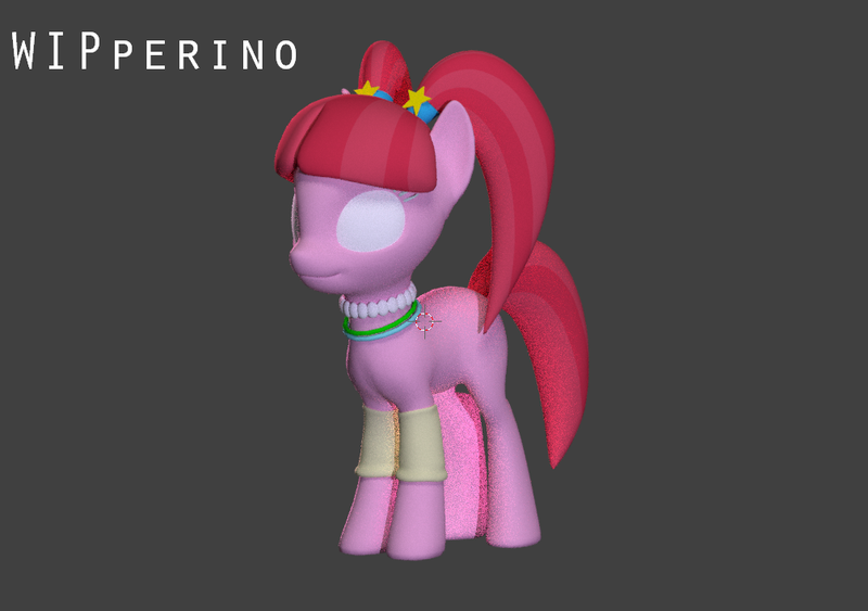 Size: 1006x708 | Tagged: 3d, artist:durpy337, blender, derpibooru import, pacific glow, render, safe, solo, soon, wip