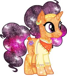 Size: 4449x5000 | Tagged: safe, artist:baumkuchenpony, artist:xxdigiradiancexx, derpibooru import, saffron masala, spice up your life, absurd resolution, galaxy, galaxy mane, simple background, solo, stars, transparent background, vector