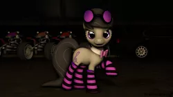 Size: 2500x1406 | Tagged: 3d, artist:yellencandy, clothes, derpibooru import, night, octavia melody, safe, socks, solo, source filmmaker, striped socks