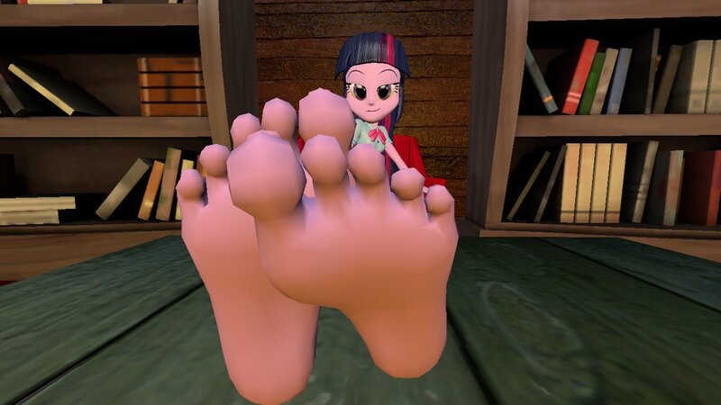 Size: 1024x576 | Tagged: suggestive, artist:hectorlongshot, derpibooru import, twilight sparkle, equestria girls, 3d, barefoot, feet, foot fetish, foot focus, gmod, solo