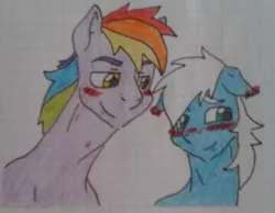 Size: 1097x851 | Tagged: artist:tejedora, crack shipping, derpibooru import, gay, graph paper, implied divorce, lined paper, male, prismblaze, prism glider, rainbow blaze, safe, shipping, traditional art