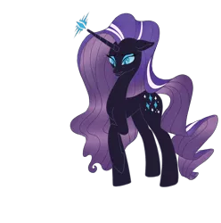 Size: 1244x1253 | Tagged: artist:lovepaddles, derpibooru import, nightmare rarity, safe, solo