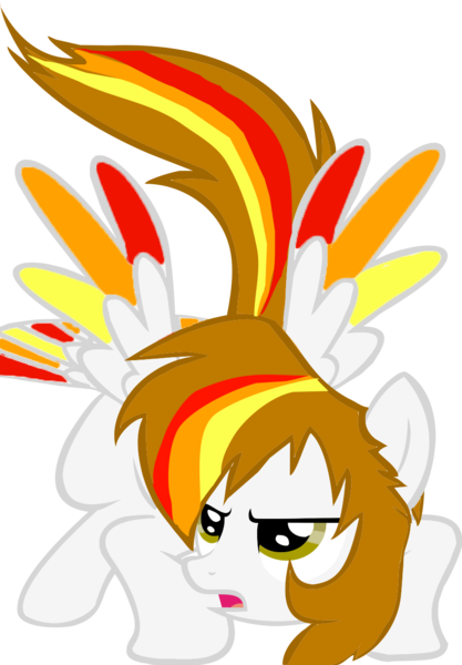 Size: 900x1296 | Tagged: safe, artist:bravefleet, derpibooru import, oc, oc:brave fleet, unofficial characters only, pegasus, pony, im not good at vectors, old, simple background, solo, tail feathers, transparent background, vector, wings