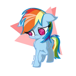 Size: 2400x2400 | Tagged: artist:malphee, blushing, cute, derpibooru import, embarrassed, floppy ears, rainbow dash, sad, safe, signature, solo