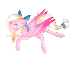 Size: 4003x3157 | Tagged: safe, artist:kurochhi, derpibooru import, oc, oc:bay breeze, unofficial characters only, pegasus, pony, hair bow, solo