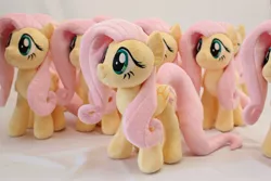 Size: 2048x1365 | Tagged: artist:nekokevin, derpibooru import, fluttershy, irl, multeity, multiple, photo, plushie, safe, so much flutter