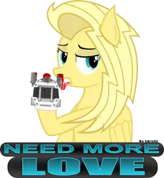 Size: 4676x5074 | Tagged: semi-grimdark, artist:skrollz, derpibooru import, oc, oc:psychoshy, unofficial characters only, fallout equestria, fallout equestria: project horizons, absurd resolution, blood, licking, need more love, power hoof, tongue out