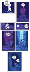 Size: 2560x6150 | Tagged: safe, artist:herny, derpibooru import, princess luna, trixie, pony, unicorn, luna-afterdark, comic, female, hat, mare, tumblr