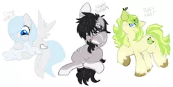 Size: 2480x1264 | Tagged: artist:deep mystery, derpibooru import, oc, oc:cloud fornmer, oc:night blossom, oc:peary sweet, safe, unofficial characters only