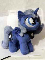 Size: 753x1000 | Tagged: artist:buttsnstuff, derpibooru import, filly, irl, photo, plushie, princess luna, safe, solo, woona