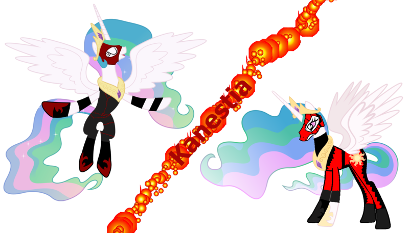 Size: 2100x1200 | Tagged: safe, artist:90sigma, artist:lextsy, artist:skulluigi, derpibooru import, princess celestia, pony, 1000 hours in ms paint, crossover, eyes closed, female, kane, mare, mask, ms paint, parody, simple background, solo, transparent background, wrestling, wwe