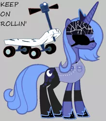 Size: 837x955 | Tagged: 1000 hours in ms paint, artist:skulluigi, bandana, crossover, derpibooru import, limp bizkit, ms paint, parody, princess luna, rollin, s1 luna, safe, scooter, solo, sunglasses, the undertaker, undertaker, wrestling, wwe