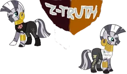 Size: 2320x1368 | Tagged: 1000 hours in ms paint, artist:skulluigi, bracelet, crossover, derpibooru import, ear piercing, earring, jewelry, ms paint, parody, piercing, r-truth, safe, solo, wrestling, wwe, zebra, zecora