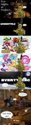 Size: 1920x7560 | Tagged: 3d, applejack, artist:toad900, asuka, big the cat, blaze the cat, cancer, charmy bee, comic, cream the rabbit, crossover, derpibooru import, dialogue, doctor eggman, espio the chameleon, five nights at freddy's, fluttershy, freddy fazbear, gmod, hatsune miku, knuckles the echidna, mane six, mane six opening poses, moon, my little pony logo, op has a point, pinkie pie, purple guy, rainbow dash, rarity, safe, sans (undertale), senran kagura, shadow the hedgehog, silver the hedgehog, sonic the hedgehog, sonic the hedgehog (series), springtrap, text, this might end in a bad time, twilight sparkle, undertale, vector the crocodile