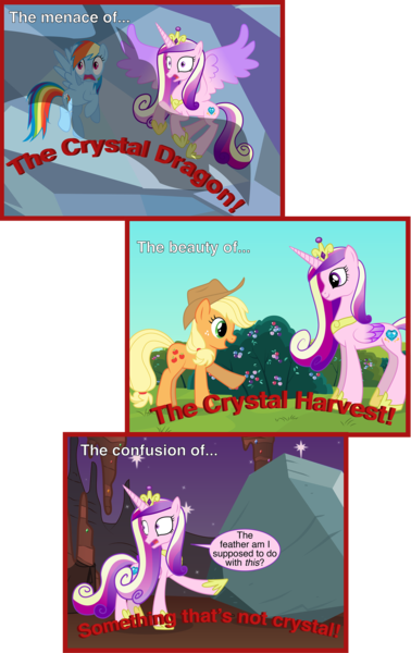 Size: 2000x3176 | Tagged: applejack, artist:mlp-silver-quill, crystal berries, derpibooru import, princess cadance, rainbow dash, safe, tom