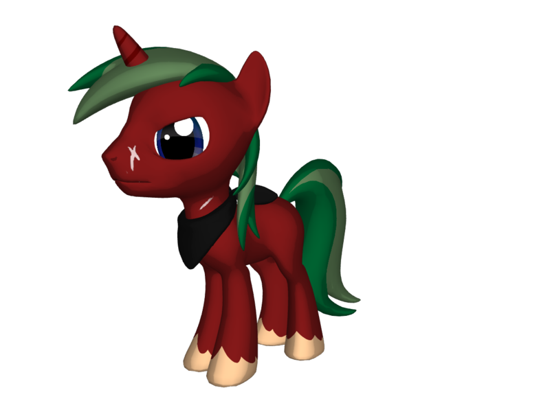 Size: 1200x900 | Tagged: safe, artist:michal266, derpibooru import, oc, oc:bloodshot, unofficial characters only, pony, unicorn, fallout equestria, 3d, bandana, gmod, male, raider, scar, slave, slaver, stallion