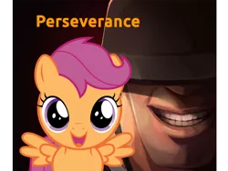 Size: 1058x794 | Tagged: artist:biggreenpepper, artist:thatguy1945, crossover, derpibooru import, edit, safe, scootaloo, soldier, team fortress 2, vector, vector edit