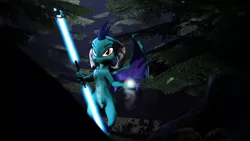 Size: 1920x1080 | Tagged: 3d, artist:danj16, derpibooru import, dragon, jedi, princess ember, safe, source filmmaker, star wars