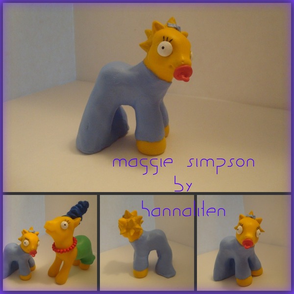 Size: 1024x1024 | Tagged: absolute horror, artist:hannaliten, creepy, custom, derpibooru import, figure, irl, jesus christ how horrifying, maggie simpson, marge simpson, nightmare fuel, pacifier, photo, safe, the simpsons, toy, wat