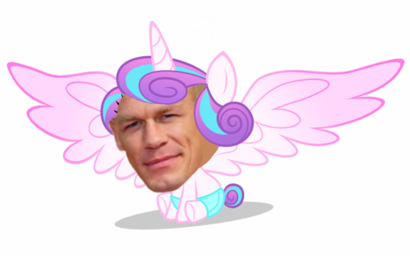 Size: 1280x800 | Tagged: 1000 hours in ms paint, 1000 years in photoshop, artist needed, derpibooru import, edit, john cena, ms paint, photoshop, princess flurry heart, safe, seems legit, this looks shopped, wat