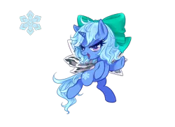 Size: 1280x931 | Tagged: safe, artist:san tu ya meng, derpibooru import, oc, ponified, unofficial characters only, alicorn, pony, alicorn oc, bipedal, cirno, pixiv, simple background, solo, touhou, transparent background