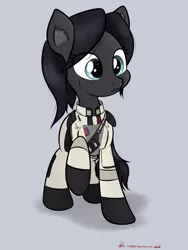 Size: 1953x2603 | Tagged: artist:orang111, clothes, derpibooru import, imperial agent, oc, raised hoof, requested art, safe, star wars, uniform, unofficial characters only