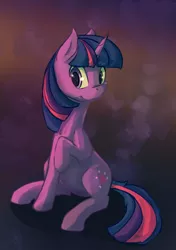 Size: 1000x1420 | Tagged: artist:cometakat, derpibooru import, safe, sitting, solo, twilight sparkle