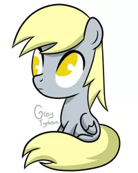 Size: 1600x2000 | Tagged: safe, artist:graytyphoon, derpibooru import, derpy hooves, pegasus, pony, cute, derpabetes, female, mare, simple background, sitting, solo, white background
