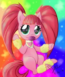 Size: 5100x6000 | Tagged: absurd resolution, artist:jadethewolff, cute, derpibooru import, glowbetes, looking at you, pacific glow, pacifier, safe, smiling, solo