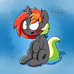 Size: 2000x2000 | Tagged: safe, artist:fullmetalpikmin, derpibooru import, oc, oc:krylone, unofficial characters only, pony, unicorn, blushing, cute, freckles, hiccups, open mouth, shocked, solo, wide eyes