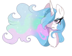 Size: 7000x5500 | Tagged: safe, artist:scarletskitty12, derpibooru import, princess celestia, alicorn, pony, absurd resolution, angry, female, frown, glare, glarelestia, hair over one eye, mare, portrait, shrunken pupils, simple background, solo, transparent background