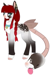 Size: 1047x1548 | Tagged: artist:doekitty, augmented tail, derpibooru import, monster pony, oc, oc:katty, oc:kitty, original species, piranha plant pony, safe, unofficial characters only