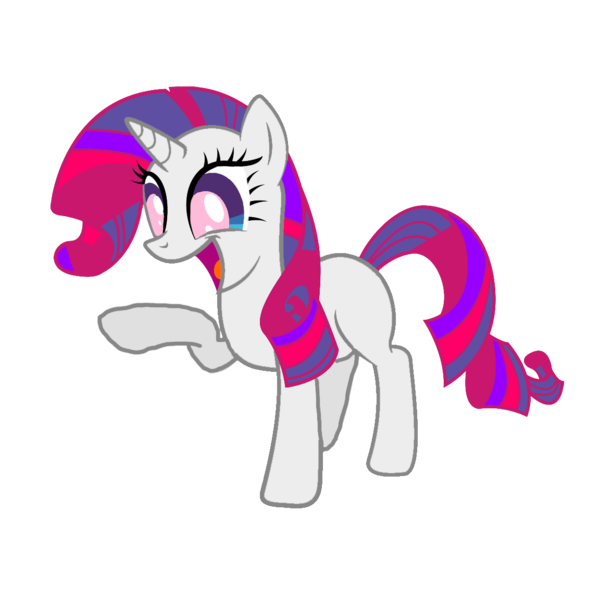 Size: 1152x1152 | Tagged: safe, artist:motownwarrior01, derpibooru import, oc, oc:enchantment, unofficial characters only, pony, unicorn, female, implied pinkie pie, implied rarity, implied twilight sparkle, mare, recolor, simple background, solo, transparent background, wat