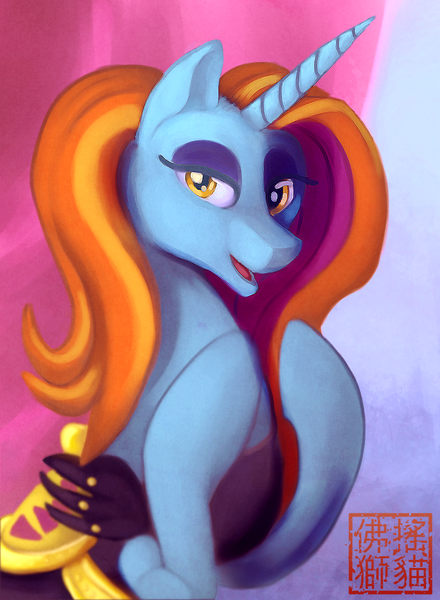 Size: 822x1122 | Tagged: artist:rattlesire, derpibooru import, safe, sassy saddles, solo