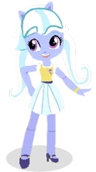 Size: 669x1193 | Tagged: safe, artist:sunsetshimmer333, derpibooru import, sugarcoat, equestria girls, blurry, clothes, doll, equestria girls minis, high heels, mary janes, pigtails, pleated skirt, shoes, skirt, toy, upscaled