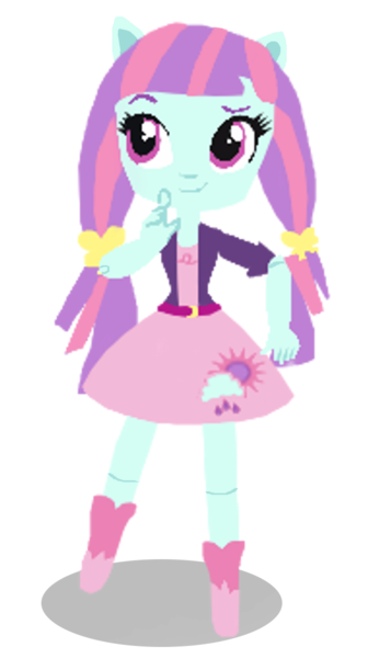 Size: 669x1193 | Tagged: safe, artist:sunsetshimmer333, derpibooru import, sunny flare, equestria girls, blurry, boots, clothes, doll, dress, equestria girls minis, pigtails, skirt, toy, upscaled