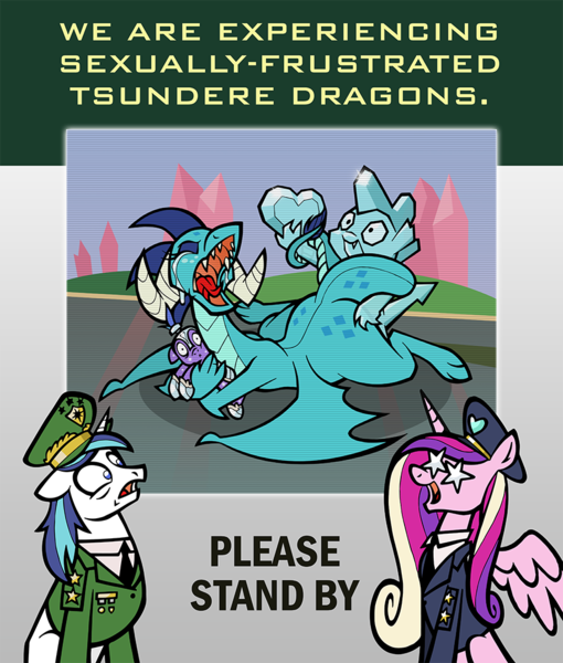 Size: 900x1059 | Tagged: questionable, artist:toonbat, derpibooru import, edit, princess cadance, princess ember, shining armor, spike, crystal pony, dragon, pony, armor, clothes, cropped, crying, crying while masturbating, crystal empire, crystal guard, crystal guard armor, emberspike, emberzilla, eyes closed, eyes on the prize, female, floppy ears, frown, hat, hug, humping, male, masturbation, obsession, older, open mouth, perverse sexual lust, princess cadance is always horny, princess of shipping, prone, royal guard, sex, shipper on deck, shipping, smiling, spike statue, spread wings, starry eyes, statue, straight, technical difficulties, tongue out, tsundember, tsundere, uniform, wide eyes, wingboner, wingding eyes, wings