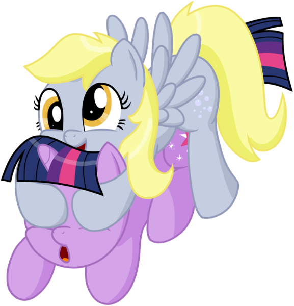 Size: 2040x2120 | Tagged: safe, artist:transparentpony, derpibooru import, derpy hooves, twilight sparkle, pegasus, pony, covering eyes, female, guess who, lesbian, mare, shipping, twerpy