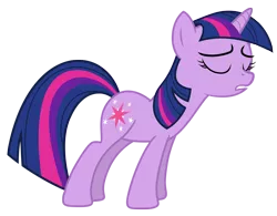 Size: 4913x3828 | Tagged: safe, artist:estories, derpibooru import, twilight sparkle, unicorn, eyes closed, simple background, solo, transparent background, unicorn twilight, vector