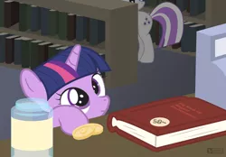 Size: 1120x780 | Tagged: safe, artist:dm29, derpibooru import, twilight sparkle, twilight velvet, pony, unicorn, bits, book, book store, cute, duo, female, filly, filly twilight sparkle, julian yeo is trying to murder us, library, mare, mother and daughter, smiling, twiabetes, twily, weapons-grade cute, younger