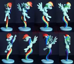 Size: 1820x1590 | Tagged: artist:viistar, craft, custom, derpibooru import, irl, photo, pouting, rainbow dash, safe, sculpture, toy, traditional art