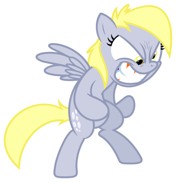 Size: 4838x4998 | Tagged: safe, artist:mickeymonster, artist:zutheskunk traces, derpibooru import, derpy hooves, pegasus, pony, .svg available, absurd resolution, angry, female, mare, physical vulgar, rage, simple background, solo, transparent background, vector, vector trace