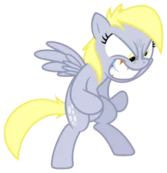 Size: 4838x4998 | Tagged: safe, artist:mickeymonster, artist:zutheskunk traces, derpibooru import, derpy hooves, pegasus, pony, .svg available, absurd resolution, angry, female, mare, physical vulgar, rage, simple background, solo, transparent background, vector, vector trace
