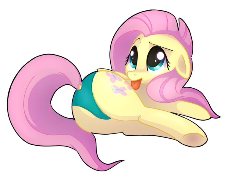 Size: 1423x1126 | Tagged: questionable, artist:artoftheghostie, derpibooru import, fluttershy, adorasexy, cameltoe, clothes, cute, dock, female, floppy ears, flutterbutt, green underwear, looking back, panties, plot, sexy, shyabetes, side, simple background, solo, solo female, tongue out, transparent background, underhoof, underwear