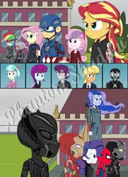 Size: 2500x3449 | Tagged: safe, artist:phantomshadow051, derpibooru import, edit, bon bon, coco pommel, diamond tiara, flash sentry, fluttershy, fuchsia blush, indigo wreath, ms. harshwhinny, mystery mint, princess luna, rainbow dash, rarity, scribble dee, sunset shimmer, sweetie belle, sweetie drops, thunderbass, trixie, falcon, equestria girls, ant-man, baron zemo, black panther, captain america, civil war, crossbones, crossover, helmet, iron man, marvel, mask, scarlet witch, spider-man, vice principal luna, vision, war machine, watermark, winter soldier